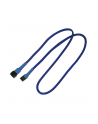 Nanoxia 3-Pin Molex przedłużacz 60 cm blue - nr 4