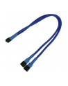 Nanoxia 3-Pin Molex rozgałęźnik 30 cm blue - nr 2