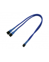 Nanoxia 3-Pin Molex rozgałęźnik 30 cm blue - nr 3