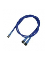 Nanoxia 3-Pin Molex rozgałęźnik 60cm blue - nr 3