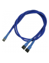 Nanoxia 3-Pin Molex rozgałęźnik 60cm blue - nr 5