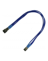 Nanoxia 3-Pin Molex przedłużacz 30cm blue - nr 3