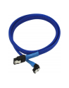 Nanoxia SATA 3.0 Kabel kątowy 60cm blue - nr 10