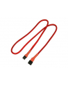 Nanoxia 3-Pin Molex przedłużacz 60 cm red - nr 2