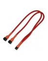 Nanoxia 3-Pin Molex rozgałęźnik 30 cm red - nr 4