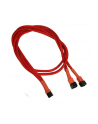 Nanoxia 3-Pin Molex rozgałęźnik 60cm red - nr 1