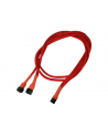 Nanoxia 3-Pin Molex rozgałęźnik 60cm red - nr 3