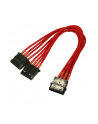 Nanoxia 4-Pin Molex rozgałęźnik 20cm red - nr 1