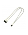 Nanoxia 3-Pin Molex rozgałęźnik 30 cm white - nr 1