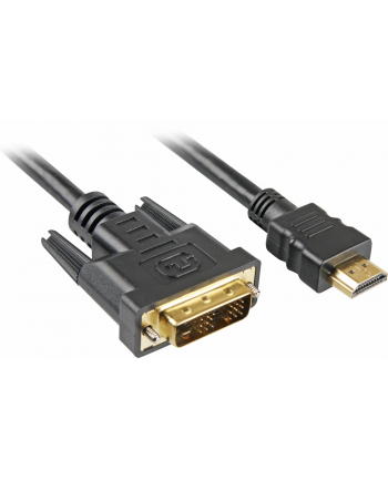 Sharkoon Adapter HDMI -> DVI-D (18+1) black 2m