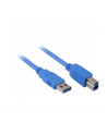 Sharkoon Kabel USB 3.0 wtyk A-wtyk B blue 1,0m - nr 1