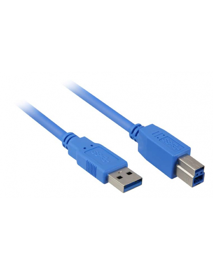 Sharkoon Kabel USB 3.0 wtyk A-wtyk B blue 1,0m główny