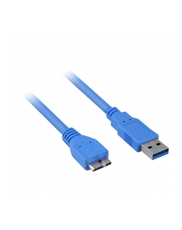 Sharkoon USB 3.0 A-B Micro blue 1,0m główny