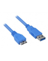 Sharkoon USB 3.0 A-B Micro blue 1,0m - nr 2