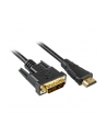 Sharkoon Adapter HDMI -> DVI-D (24+1) black 3,0m - nr 2