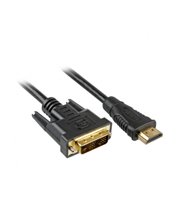 Sharkoon Adapter HDMI -> DVI-D (24+1) black 3,0m