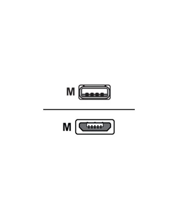 Sharkoon USB 2.0 A-B Micro biały 0,5m