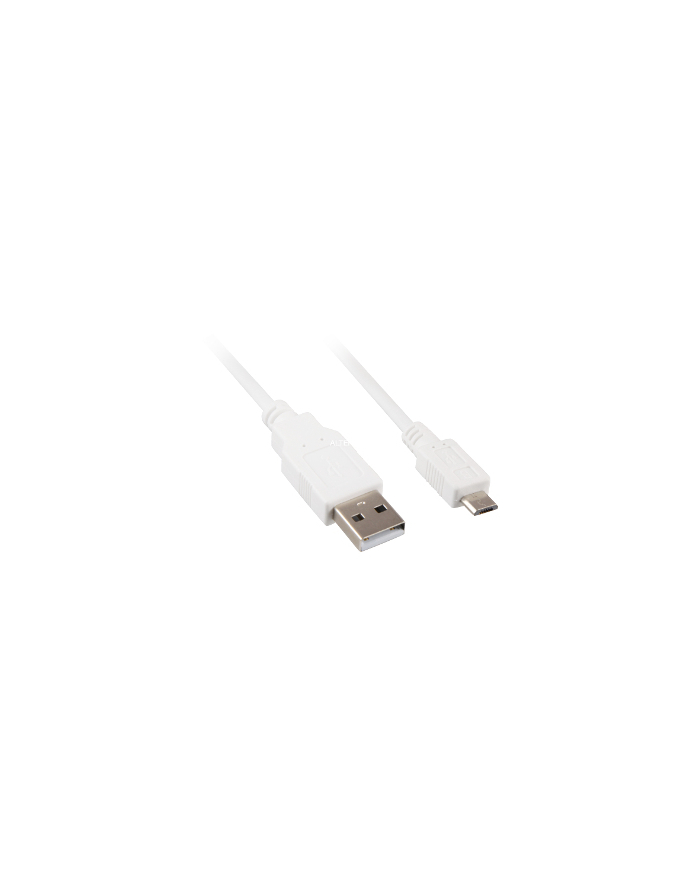 Sharkoon USB 2.0 A-B Micro biały 0,5m główny