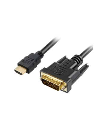 Sharkoon HDMI - DVI-D (24+1) - 1m - kabel adapter - czarny
