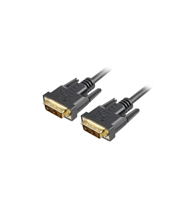 Sharkoon DVI-D - DVI-D (18+1) - 1m - kabel czarny - Single Link 18+1