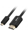 Sharkoon kabel HDMI -> micro HDMI 4K czarny 1.0m - A-D - nr 1
