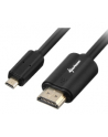 Sharkoon kabel HDMI -> micro HDMI 4K czarny 1.0m - A-D - nr 2