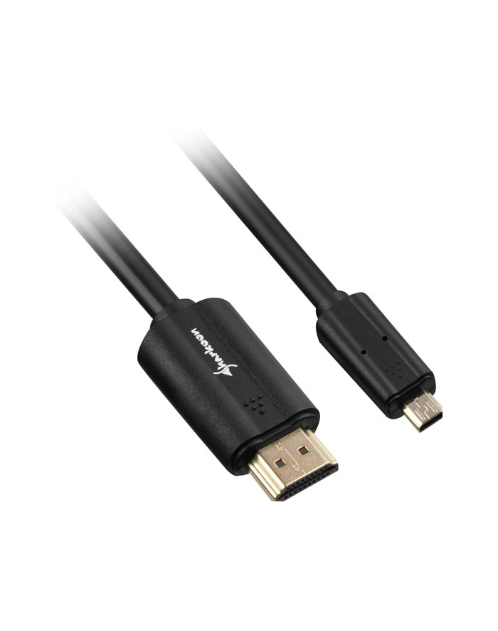 Sharkoon kabel HDMI -> micro HDMI 4K czarny 1.0m - A-D główny