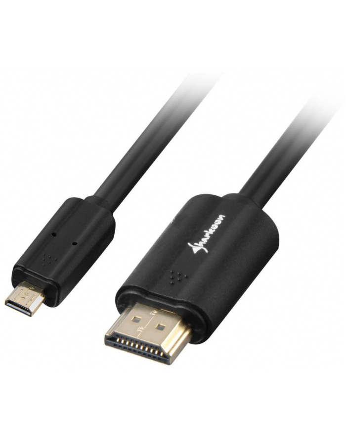 Sharkoon kabel HDMI -> micro HDMI 4K czarny 1.5m - A-D główny