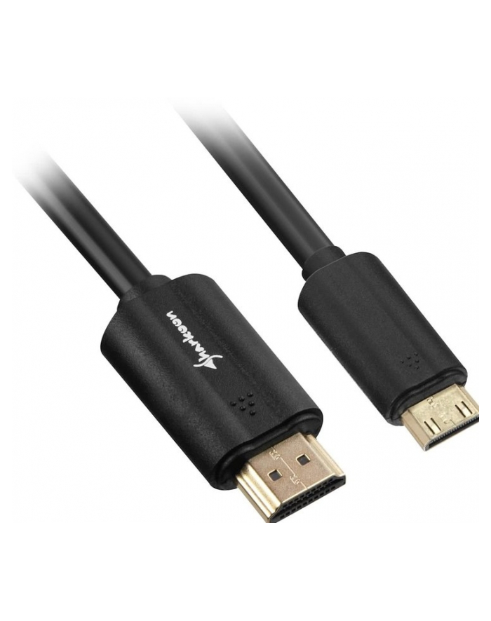 Sharkoon kabel HDMI -> mini HDMI 4K czarny 1.0m - A-C główny