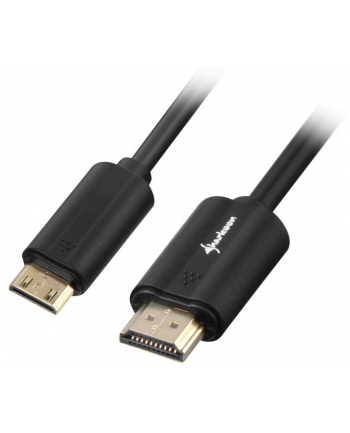 Sharkoon kabel HDMI -> mini HDMI 4K czarny 2.0m - A-C