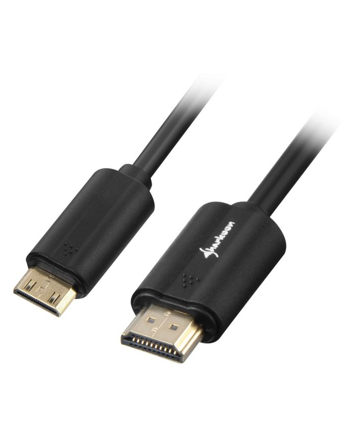Sharkoon kabel HDMI -> mini HDMI 4K czarny 2.0m - A-C główny