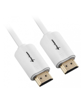 Sharkoon kabel HDMI -> HDMI 4K biały 1.0m - A-A