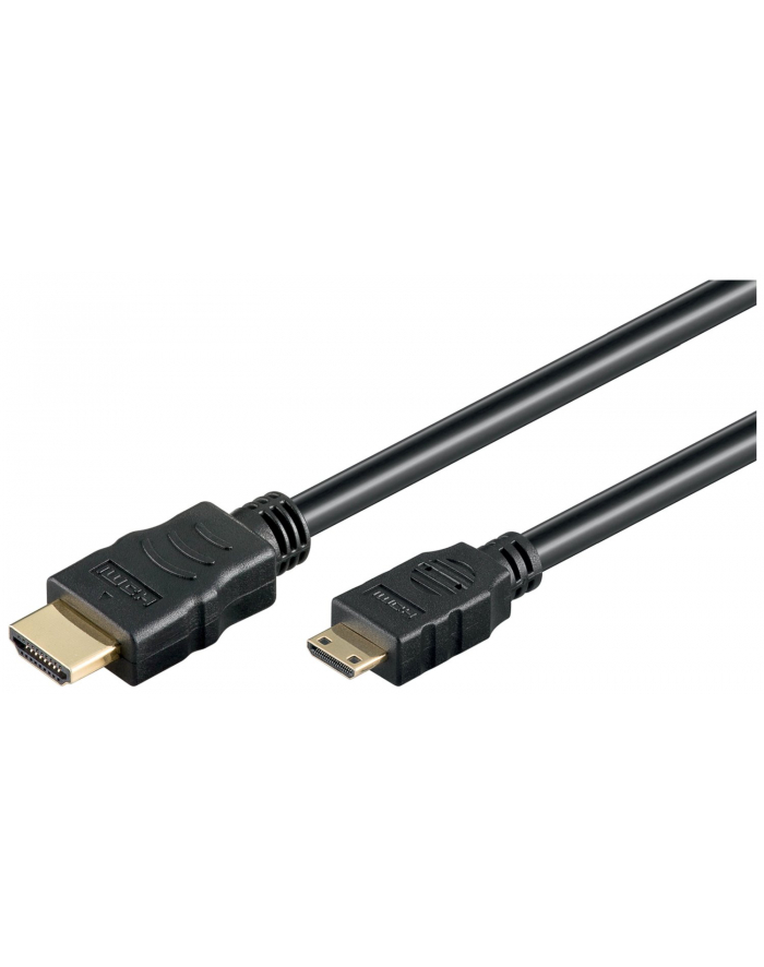goobay Kabel HDMI - Mini-HDMI - czarny - 1 metr główny