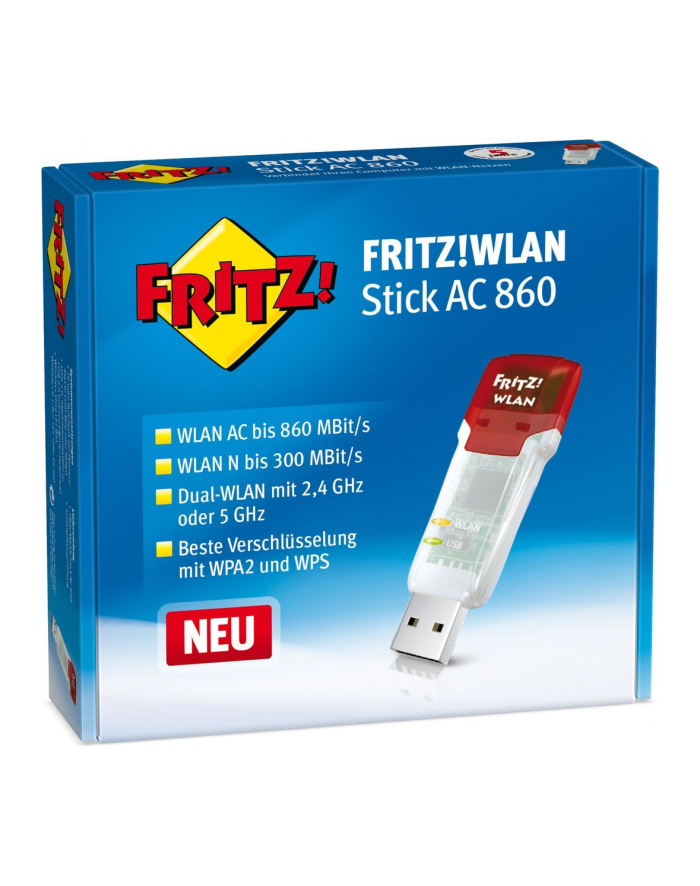 AVM FRITZ!WLAN USB AC 860 - 300/866/U3/ac główny