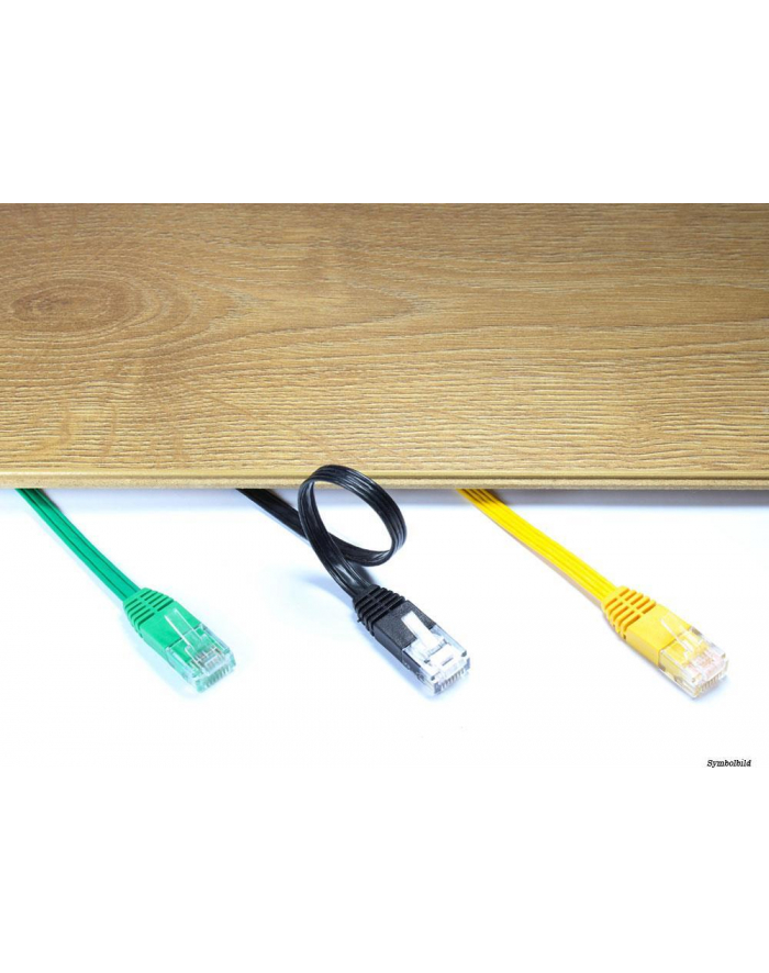 Kabel sieciowy Cat5e UTP płaski biały 7,5m główny