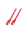 Kabel sieciowy Cat6 SFTP czerwony 25m - nr 1