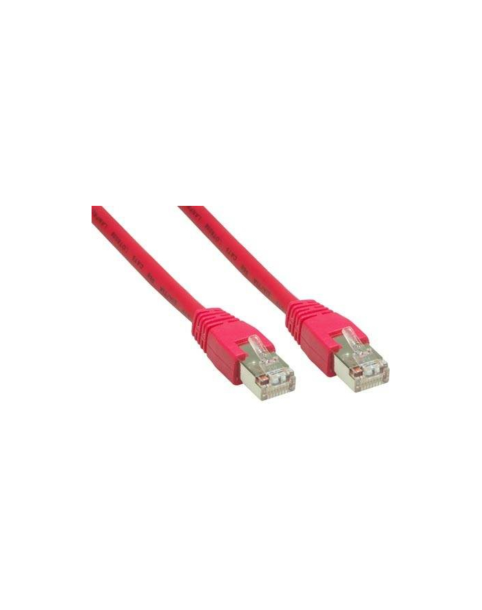 Kabel sieciowy Cat6 SFTP czerwony 25m główny