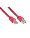 Kabel sieciowy Cat6 SFTP czerwony 30m - nr 1