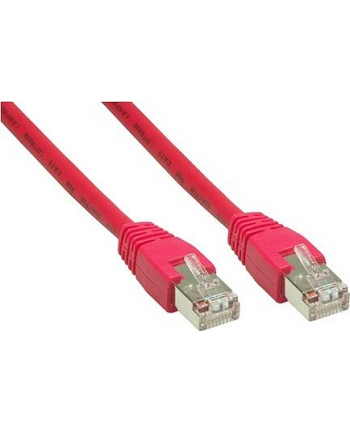 Kabel sieciowy Cat6 SFTP czerwony 50m