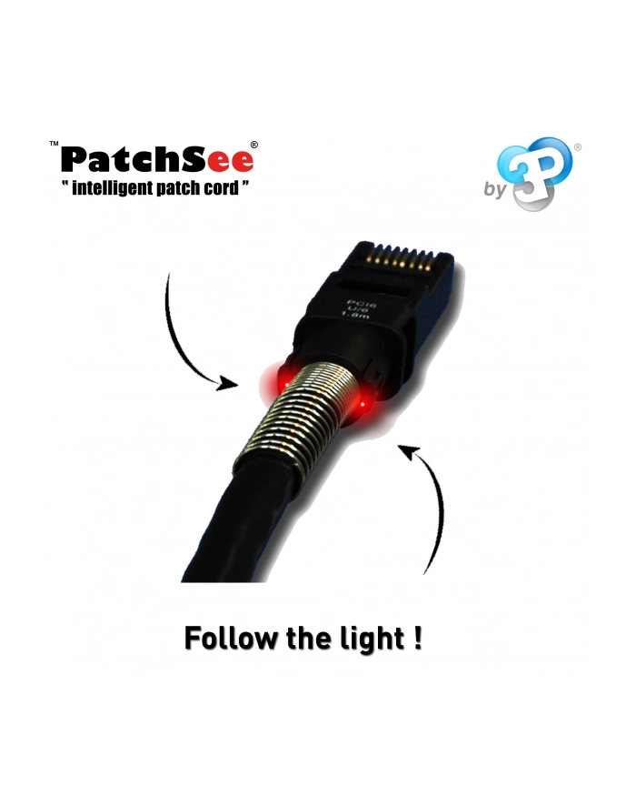 Patchsee RJ45 CAT.6a FTP black 4,9m główny