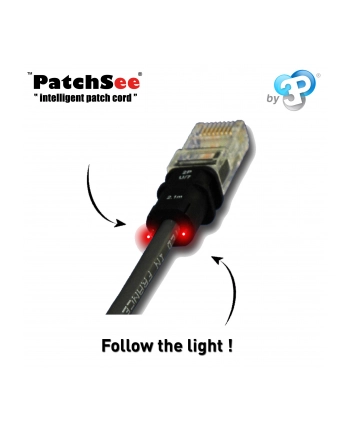 Patchsee RJ45 CAT.6a UTP black 0,9m