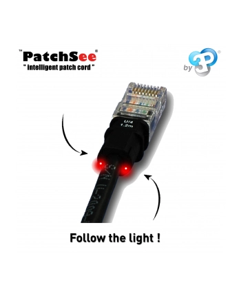 Patchsee RJ45 Kabel Sieciowy CAT.5e UTP black 2,1m