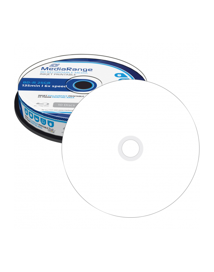BD-R 6x CB 25GB MediaR Pr. 10 sztuk główny