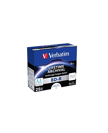 VERBATIM BD-R M-Disc 4x JC 25GB 5 sztuk