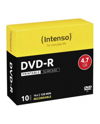 DVD-R 16x SC 4,7GB Intenso Pr. 10 sztuk