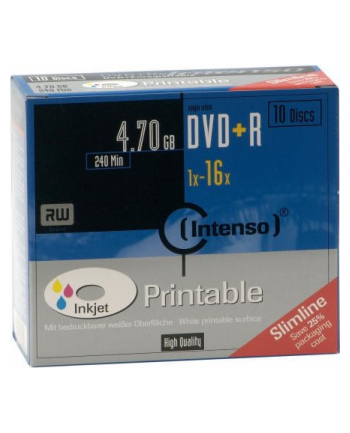 DVD+R 16x SC 4,7GB Intenso Pr. 10 sztuk