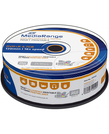 DVD+R 16x SP 4,7GB MediaR. Pr. 25 sztuk nr 1