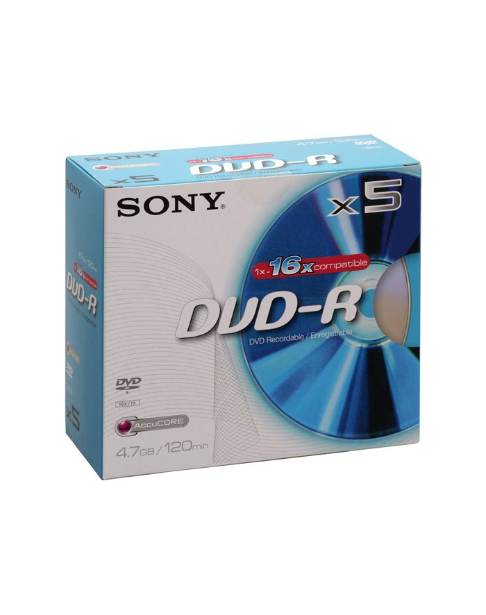 DVD-R 16x SC 4,7GB MediaR 5 sztuk główny
