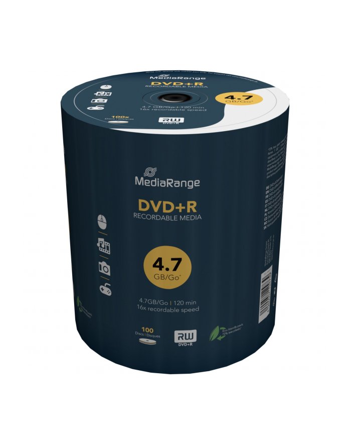 DVD+R 16x CB 4,7GB MediaR 100 sztuk główny