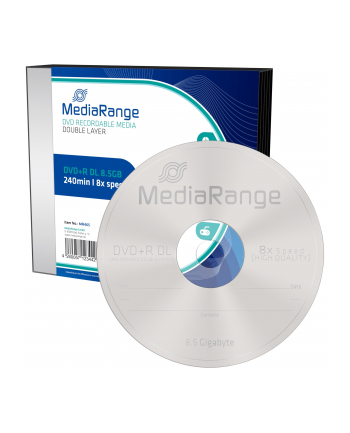 DVD+DL 8x SC 8,5GB MediaR 5 sztuk
